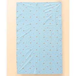 Babyhug Soft Plastic 100% Waterproof Bed Protector&Diaper Changing Sheet Dolphin Print Medium Size- Pack of 3| Easy to Clean| Travel Friendly