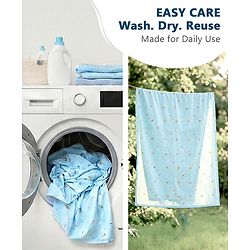 Babyhug Soft Plastic 100% Waterproof Bed Protector&Diaper Changing Sheet Dolphin Print Medium Size- Pack of 3| Easy to Clean| Travel Friendly