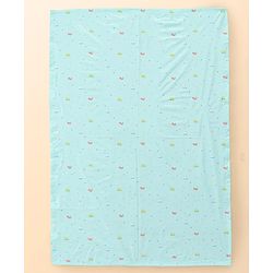 Babyhug Soft Plastic 100% Waterproof Bed Protector&Diaper Changing Sheet Dolphin Print Medium Size- Pack of 3| Easy to Clean| Travel Friendly