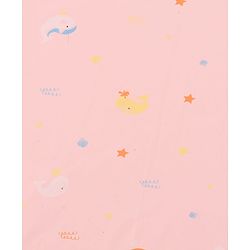 Babyhug Soft Plastic 100% Waterproof Bed Protector/Diaper Changing Sheet Dolphin Print - Large Size| Easy to Clean| Travel Friendly