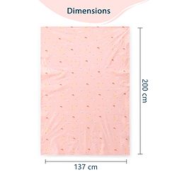 Babyhug Soft Plastic 100% Waterproof Bed Protector & Diaper Changing Sheet Dolphin Print - Extra Large Size - Pink| Easy to Clean| Travel Friendly