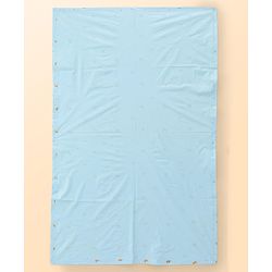 Babyhug Soft Plastic 100% Waterproof Bed Protector & Diaper Changing Sheet Dolphin Print - Extra Large Size - Blue| Easy to Clean| Travel Friendly