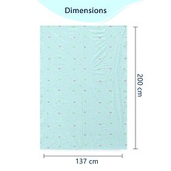 Babyhug Soft Plastic 100% Waterproof Bed Protector & Diaper Changing Sheet Dolphin Print - Extra Large Size - Pink| Easy to Clean| Travel Friendly