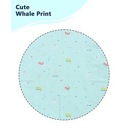 Babyhug Soft Plastic 100% Waterproof Bed Protector & Diaper Changing Sheet Dolphin Print - Extra Large Size - Pink| Easy to Clean| Travel Friendly