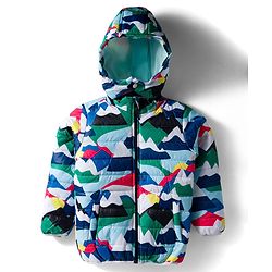 Babyhug Woven Full Sleeves Padded Hooded Jacket With Camouflage Print & Detachable Hood - Multicolor
