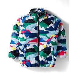 Babyhug Woven Full Sleeves Padded Hooded Jacket With Camouflage Print & Detachable Hood - Multicolor