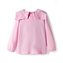 Babyhug Crinkle Knit Full Sleeves Top & Pant with Heart Print - Pink & Purple
