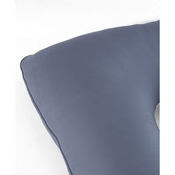 Babyhug 100% Cotton Flexible & Supportive J Shape Maternity Pillow - Grey| Soft Yet Firm| Breathable Fabric| Sleep Feeding & Back Support| Pre & Post Natal| Promotes Peaceful Sleep| Full Body Support
