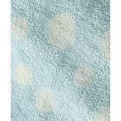 Babyhug Velour Knit Full Sleeves Co-ords Night Suit With Polka Dots - Light Blue