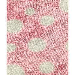Babyhug Velour Knit Full Sleeves Co-ords Winter Night Suit With Polka Dot Print - Pink