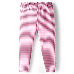 Babyhug Cotton Lycra knit Full Length  Leggings With Stretch Polka Dots & Floral Print Pack of 5 - Pink Yellow & Light Blue