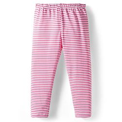 Babyhug Cotton Lycra knit Full Length  Leggings With Stretch Polka Dots & Floral Print Pack of 5 - Pink Yellow & Light Blue