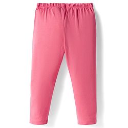 Babyhug Cotton Knit Full Length Leggings With Stretch Pack Of 5 - Multicolour