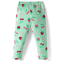 Babyhug Cotton Knit Full Length Leggings With Stretch Pack Of 5 - Multicolour