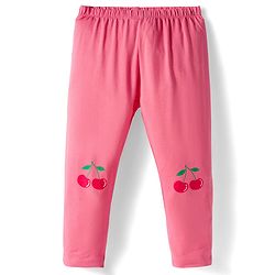 Babyhug Cotton Knit Full Length Leggings With Stretch Pack Of 5 - Multicolour