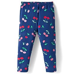 Babyhug Cotton Knit Full Length Leggings With Stretch Pack Of 5 - Multicolour