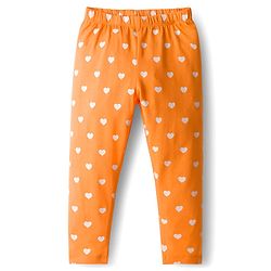 Babyhug Cotton Knit Full Length Leggings With Stretch & Floral Print Pack Of 5 - Multicolour