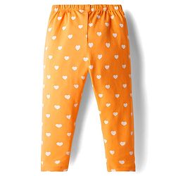Babyhug Cotton Knit Full Length Leggings With Stretch & Floral Print Pack Of 5 - Multicolour