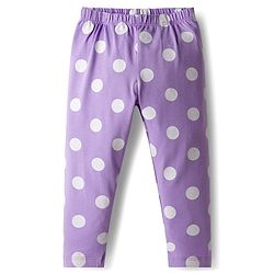 Babyhug Cotton Knit Full Length Leggings With Stretch & Floral Print Pack Of 5 - Multicolour