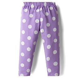 Babyhug Cotton Knit Full Length Leggings With Stretch & Floral Print Pack Of 5 - Multicolour