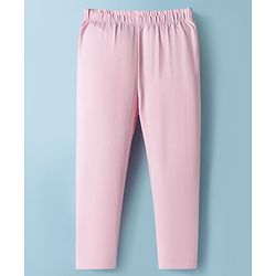 Babyhug Cotton Knit Full Length Solid Colour Leggings Pack Of 5 - Multicolour