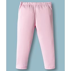 Babyhug Cotton Knit Full Length Solid Colour Leggings Pack Of 5 - Multicolour