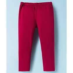 Babyhug Cotton Knit Full Length Solid Colour Leggings Pack Of 5 - Multicolour