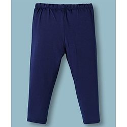 Babyhug Cotton Knit Full Length Solid Colour Leggings Pack Of 5 - Multicolour