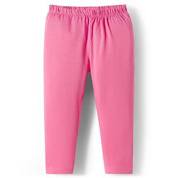 Babyhug Cotton Knit Full Length Solid Colour Leggings With Stretch Pack Of 5 - Multicolour