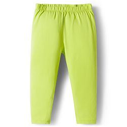 Babyhug Cotton Knit Full Length Solid Colour Leggings With Stretch Pack Of 5 - Multicolour