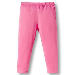 Babyhug Cotton Knit Full Length Solid Colour Leggings With Stretch Pack Of 5 - Multicolour