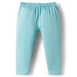 Babyhug Cotton Knit Full Length Solid Colour Leggings With Stretch Pack Of 5 - Multicolour