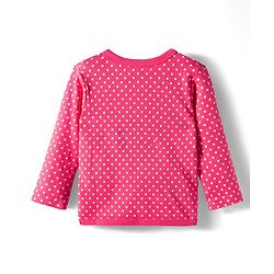 Babyhug 100% Cotton Knit Full Sleeves Front Open Vest with Polka Dots & Floral Print Pack of 3 - Dark Pink & Navy Blue