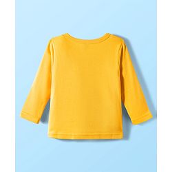 Babyhug 100% Cotton Interlock Knit Full Sleeves Jhablas With Stripes & Vehicle Print Pack Of 3 - Yellow & White