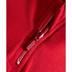 Babyhug Terry Knit Premium Light Gauge Terry Full Sleeves Hooded Top & Leggings Set with Kangaroo Pocket & Floral Print - Red & Black