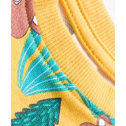 Babyhug Cotton Knit Full Sleeves Sweatshirts With Teddy Bear Graphics Pack of 2 - Yellow & Navy Blue