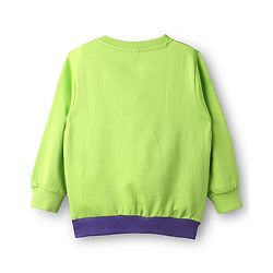 Babyhug Cotton Knit Full Sleeves Sweatshirt With Chicago Graphics - Multicolor
