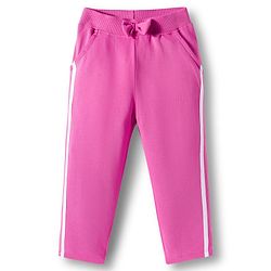 Babyhug Terry Knit Premium Light Gauge Terry Full Sleeves Hooded Top and Lounge Pant Set with Kangaroo Pockets & Fabulous Text Print - Pink