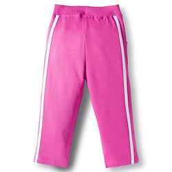 Babyhug Terry Knit Premium Light Gauge Terry Full Sleeves Hooded Top and Lounge Pant Set with Kangaroo Pockets & Fabulous Text Print - Pink