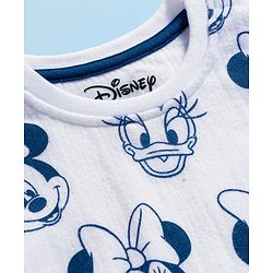 Babyhug Disney Full Sleeves Thermal Vest With Minnie & Daisy Graphics - White