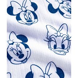 Babyhug Disney Full Sleeves Thermal Vest With Minnie & Daisy Graphics - White