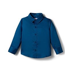 Babyhug Cotton Woven Full Sleeves Solid Color Shirt with Bow & Suspender - Blue