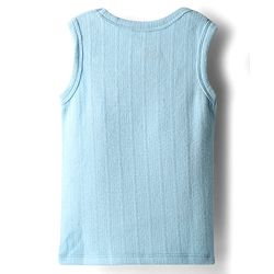 Babyhug Disney Sleeveless Thermal Vest & Pant with Lion King Graphic - Light Blue