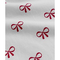 Babyhug 100% Cotton Knit Full Sleeves T-Shirts With Bow Print - White