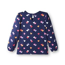Babyhug 100% Cotton Knit Full Sleeves T-Shirts with Text & Heart Graphics Pack of 2 - Navy Blue & Red