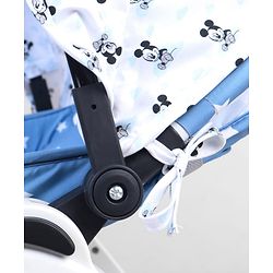Babyhug Disney Mickey Mouse Rocking chair- Light Blue| Multi-Functional Rocker, Dining Chair, Walker, Cart & Seat| Reclining Seat| Infants & Toddlers of 0 to 3 Yrs| Wheels with Lock| Safety Harness