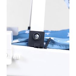 Babyhug Disney Mickey Mouse Rocking chair- Light Blue| Multi-Functional Rocker, Dining Chair, Walker, Cart & Seat| Reclining Seat| Infants & Toddlers of 0 to 3 Yrs| Wheels with Lock| Safety Harness