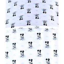 Babyhug Disney Mickey Mouse Rocking chair- Light Blue| Multi-Functional Rocker, Dining Chair, Walker, Cart & Seat| Reclining Seat| Infants & Toddlers of 0 to 3 Yrs| Wheels with Lock| Safety Harness