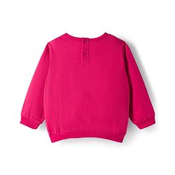 Babyhug Looper Knit Full Sleeves Rib at Neck Top & Jeans Set with Heart Print - Red & Blue