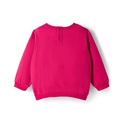 Babyhug Looper Knit Full Sleeves Rib at Neck Top & Jeans Set with Heart Print - Red & Blue